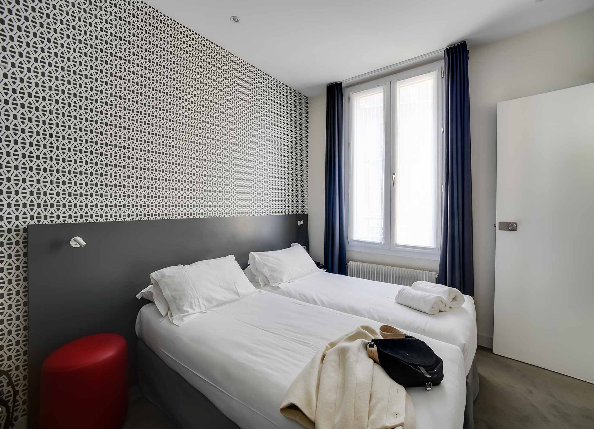 Chambre Twin, cosy, deux lits, Boulogne-Billancourt